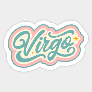 Virgo Birthday retro Sticker